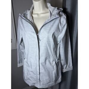 EUC: Free Country Women's Small Waterproof Portable‎ Rain Jacket X20 Shell Gray